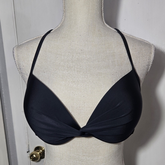 Relleciga Women's Black Push Up Bikini Top With Underwire Sz Large - Picture 5 of 7